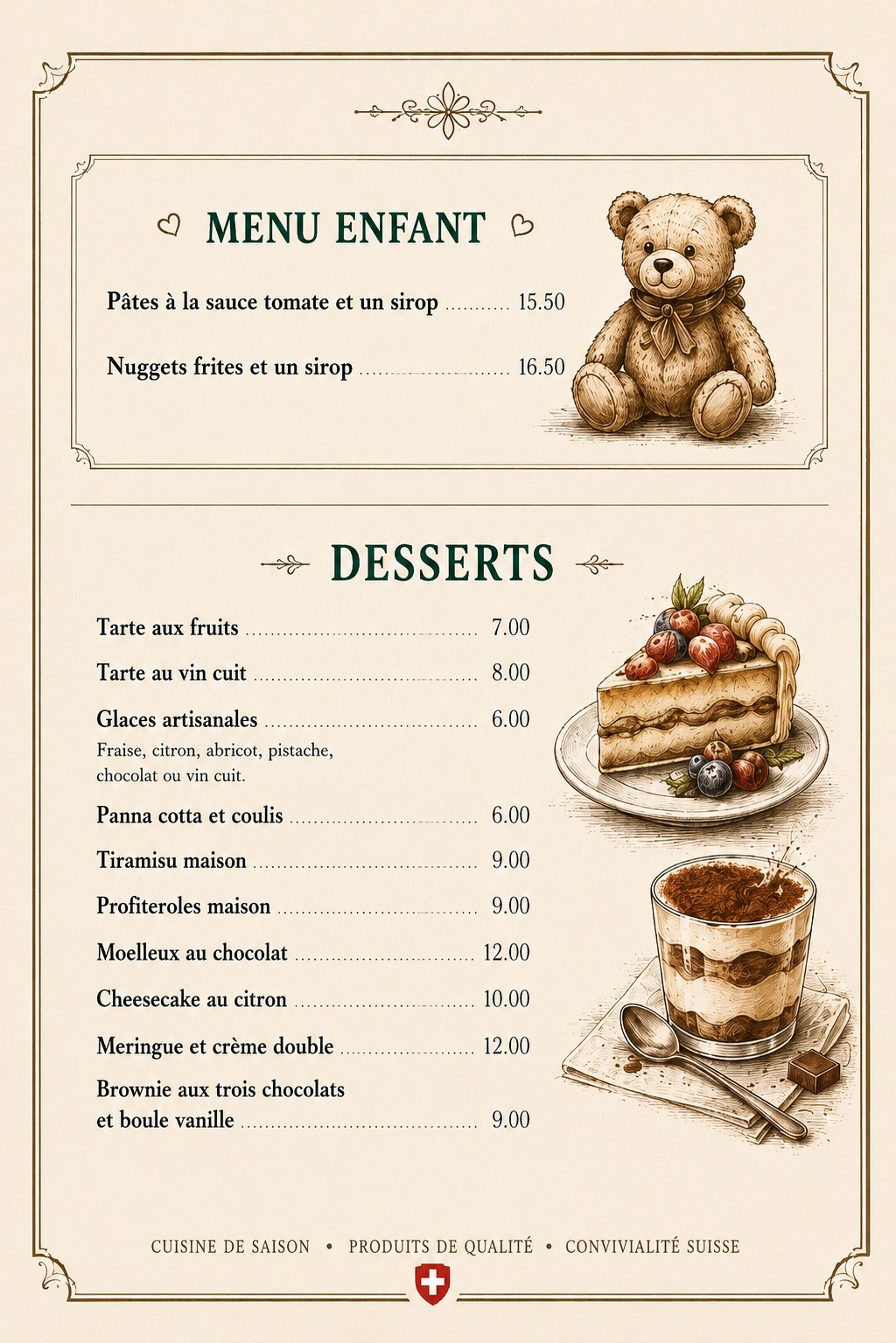 Menu 3/3